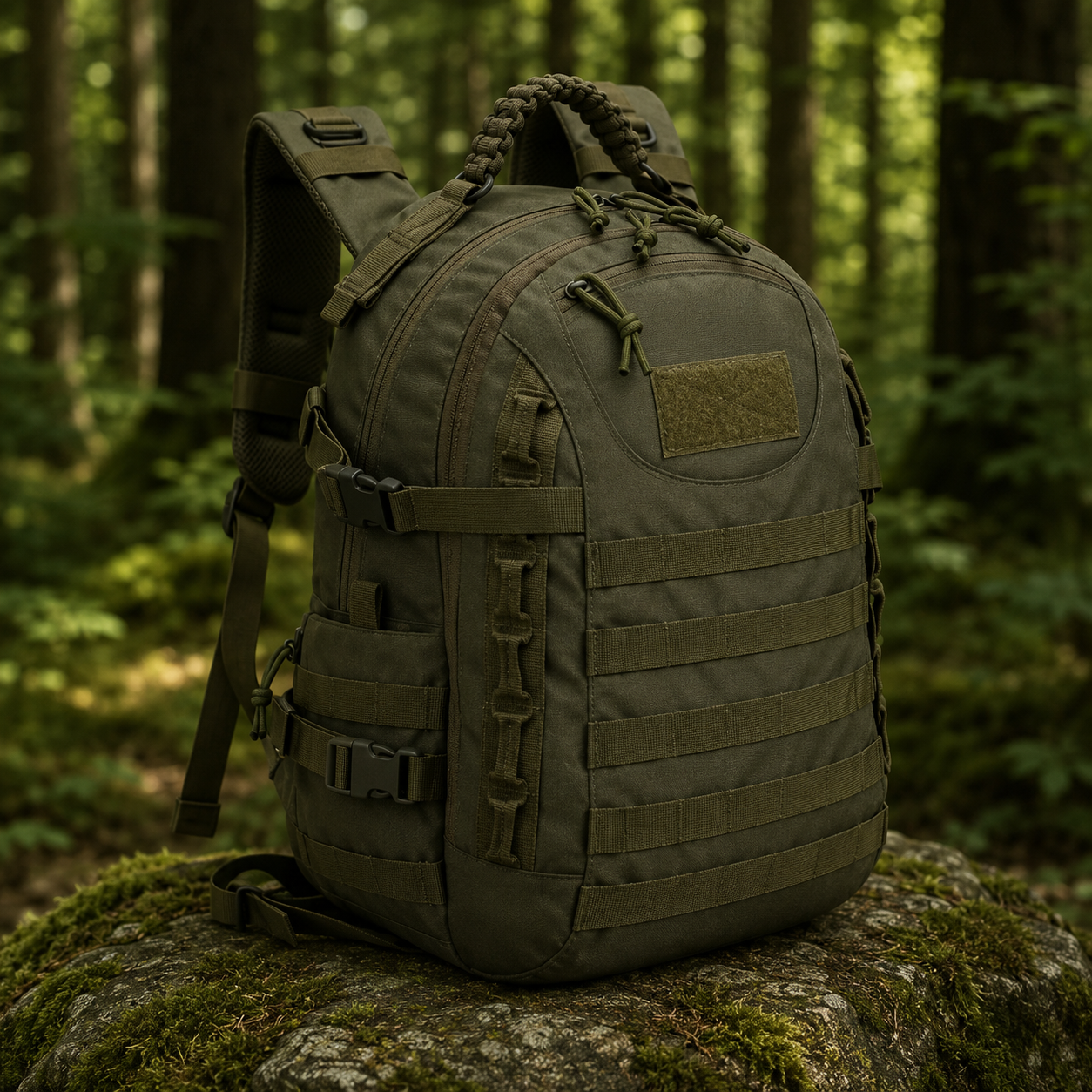 35L Outdoor Backpack Waterproof Camouflage Camping Hiking Backpack Large Wear-Resistant Sports Bag