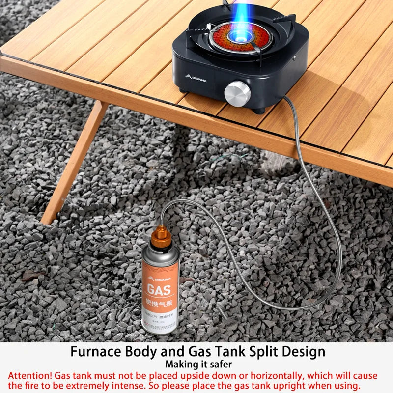 Fogão a Gás Outdoor BISINNA 4000W – Leve e Portátil
