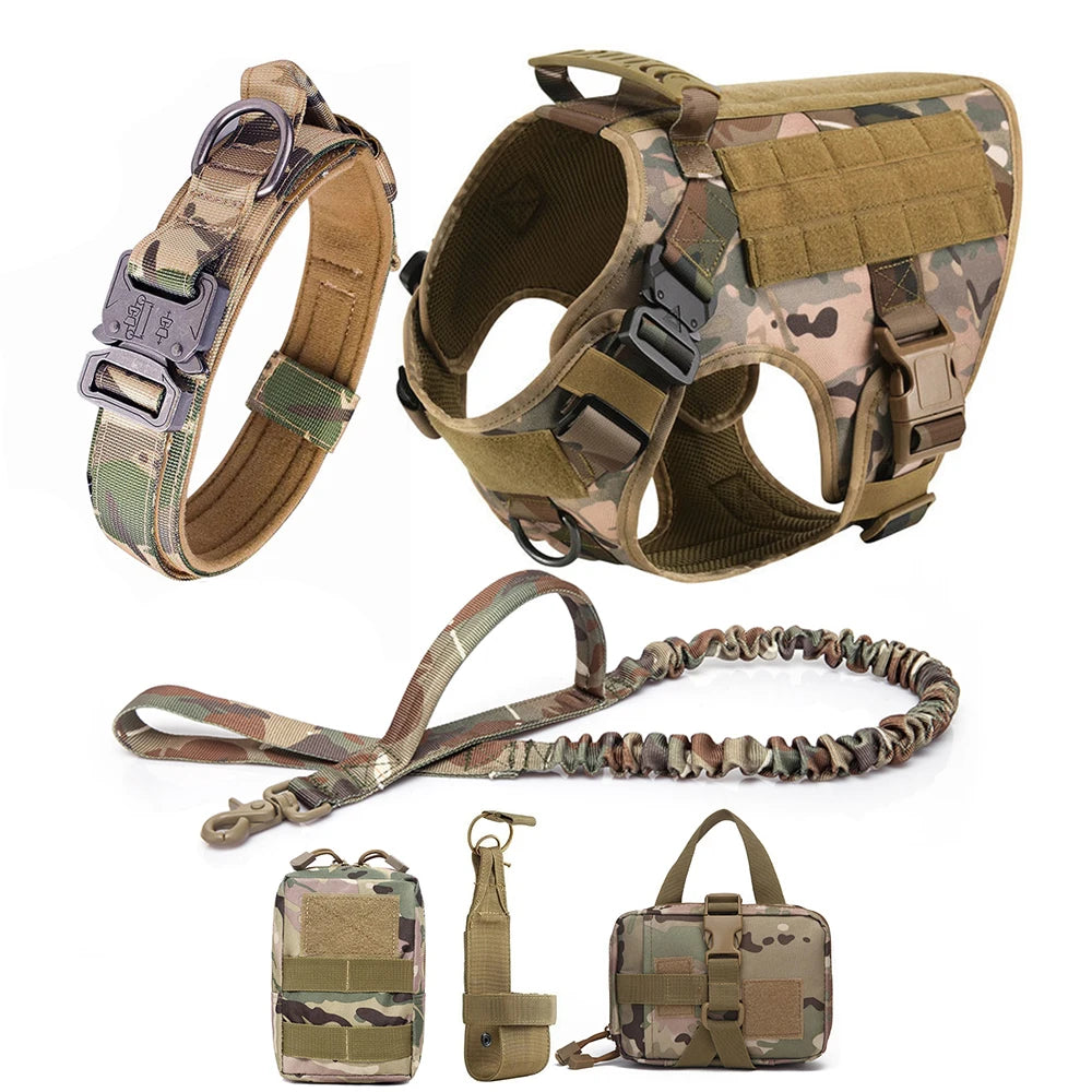 Coleira militar de peitoral para cão grande
