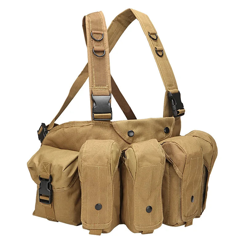 Hunting Multicam Tactical AK Vest Airsoft Ammo Chest Rig AR AK 47 Magazine Combat Outdoor CS Vest Molle Shooting Accessories