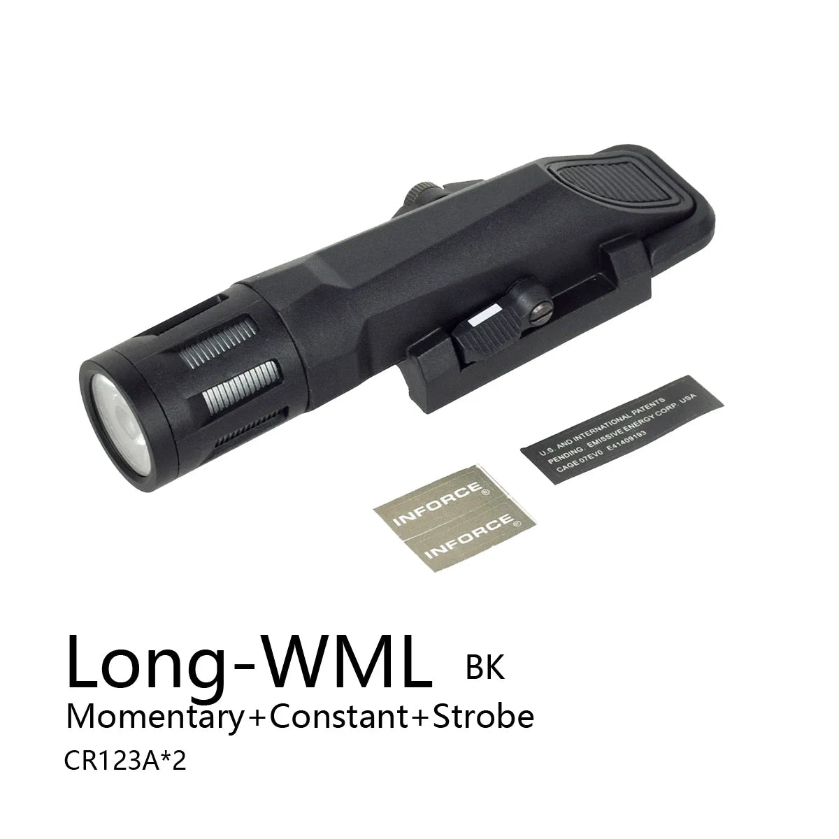 Tactical INFORCE WML APL Nylon Rifle Pistol Gun Strobe LED Light Fit 20mm Rail Airsoft Weapon Hunting Flashlight