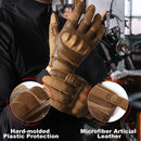 Touchscreen PU Leather Motorcycle Full Finger Gloves Racing Pit Bike Riding Motorbike Moto Motocross Enduro Non-slip Protective