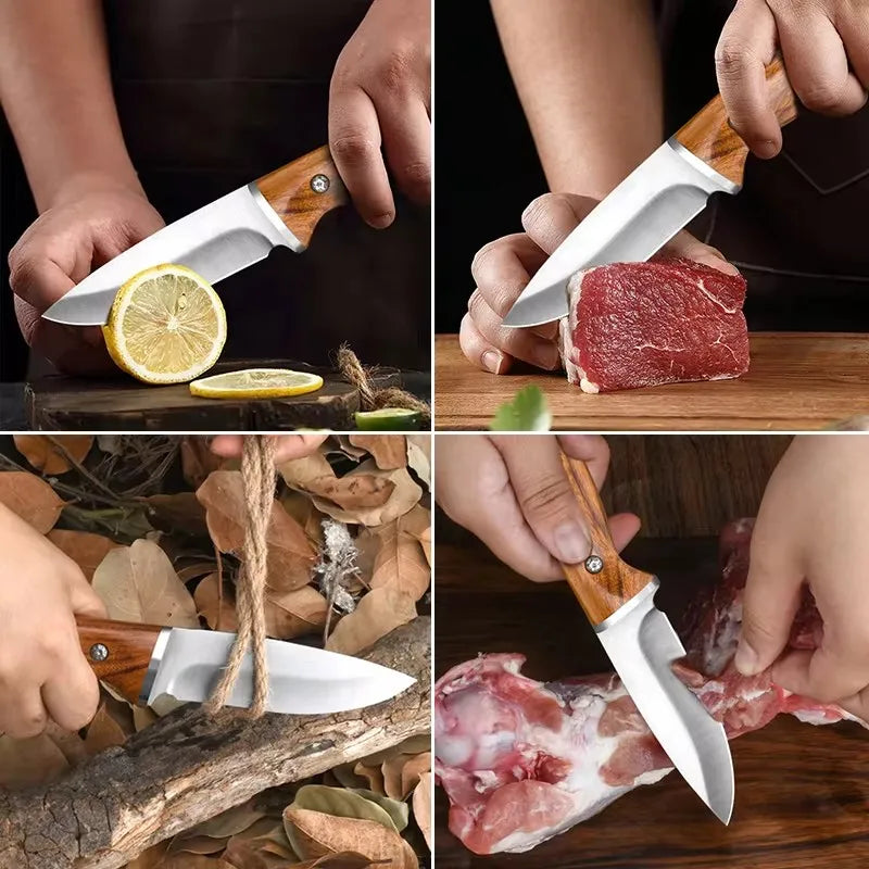 Handmade Forged Kitchen Knife Boning BUtcher Knife Stainless Steel Meat Cleaver Chef Knives for CookingTools Fruit Knife