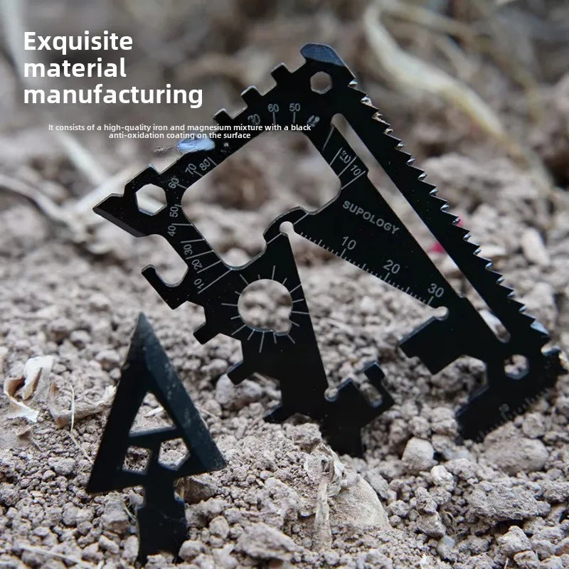 Outdoor Portable 18 in 1 Pocket Card Knife Wildlife Survival Equipment Lifesaving Card Multi purpose and Multi functional Tool