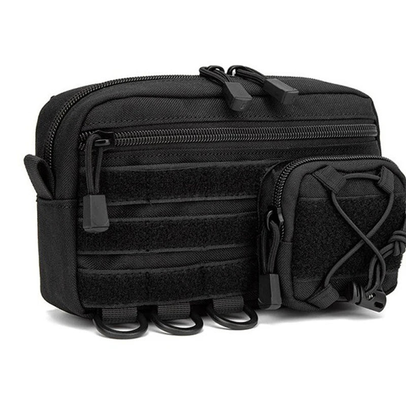 1000D EDC Pouch Molle Organizer Bag Utility EDC Tool Pouch Horizontal Modular Pouch Outdoor Waist Pack EMT Hunting Fanny Pack
