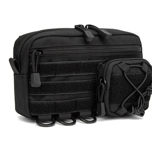 1000D EDC Pouch Molle Organizer Bag Utility EDC Tool Pouch Horizontal Modular Pouch Outdoor Waist Pack EMT Hunting Fanny Pack