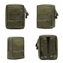 Tactical 600D Outdoor Waist Bag Molle Pouch Tool Zipper Waist Pack Hungitng Accessory Belt Pouch