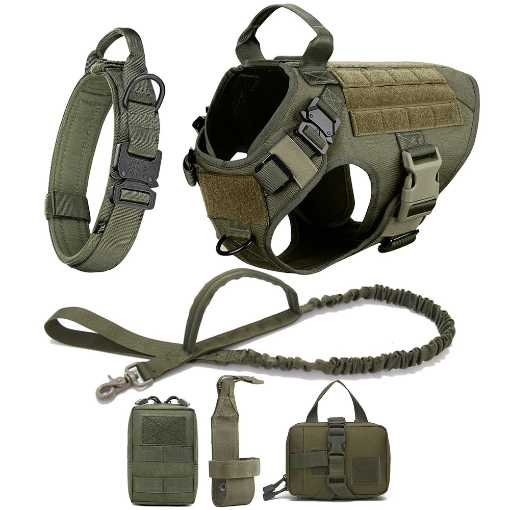 Coleira militar de peitoral para cão grande