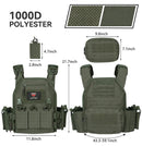 Ranger Green Plate Carrier Tactico Vest With Quick Release Security Molle Chaleco Tactico Bandolier Laser Cut Vest