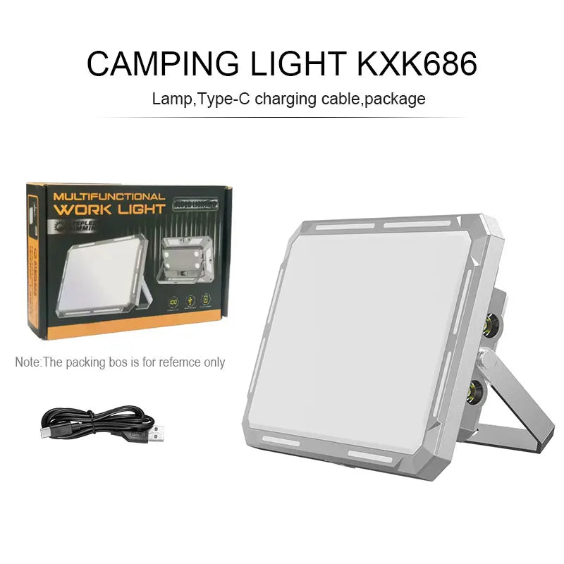 Refletor LED recarregável para barraca de camping