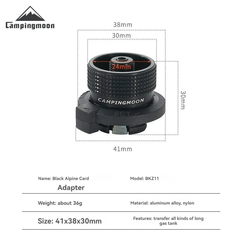 Adaptador de Gás Campingmoon BKZ11 para Camping