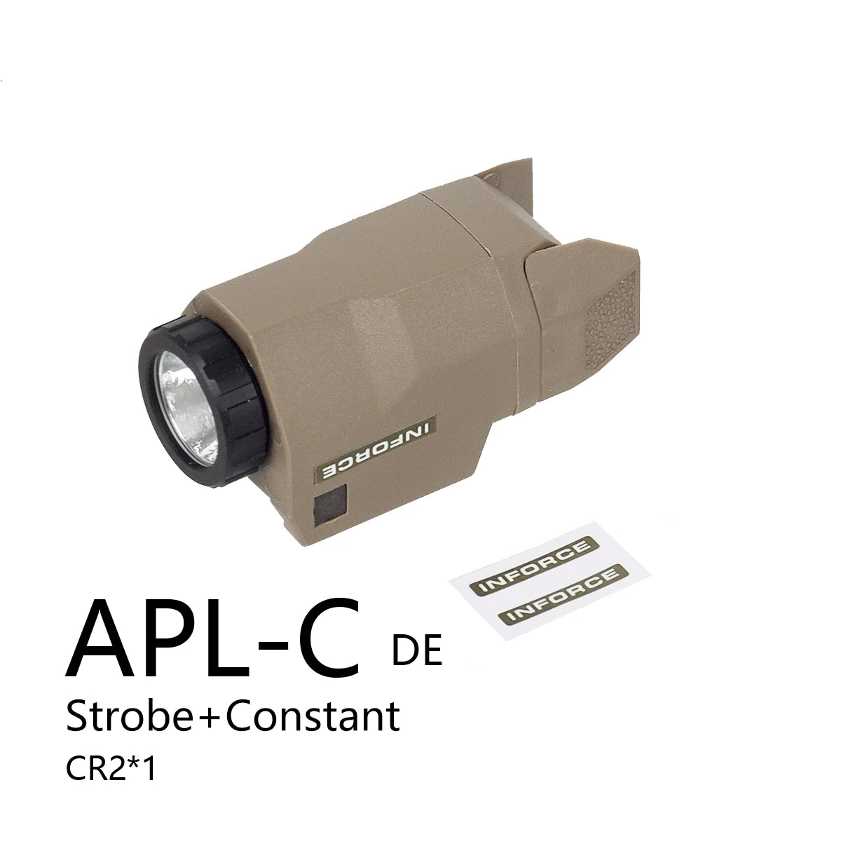 Tactical INFORCE WML APL Nylon Rifle Pistol Gun Strobe LED Light Fit 20mm Rail Airsoft Weapon Hunting Flashlight