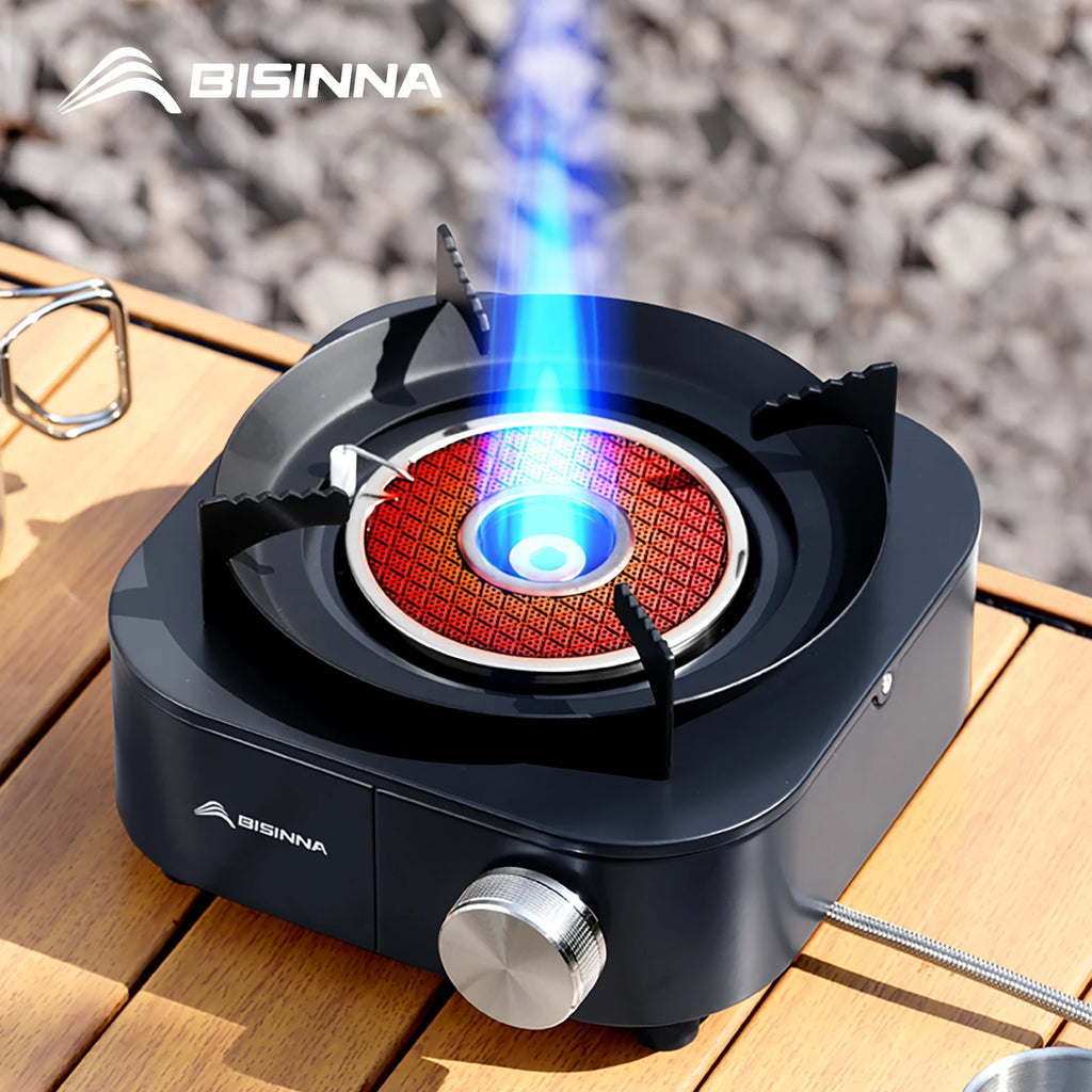Fogão a Gás Outdoor BISINNA 4000W – Leve e Portátil