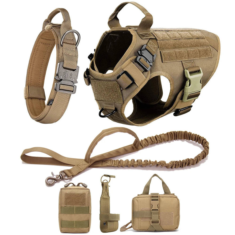Coleira militar de peitoral para cão grande