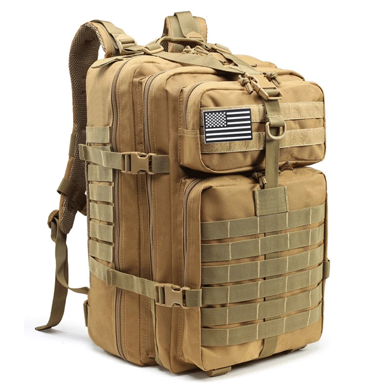 50L Man Tactical Backpacks Outdoor Traveling Bags Outdoor 3P School Pack EDC Molle Pack For Trekking Hunting Bag