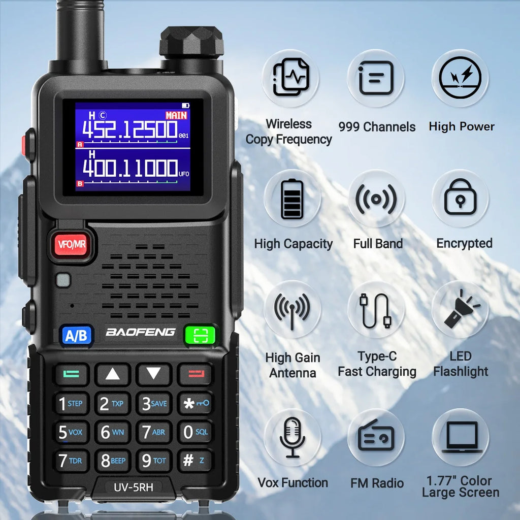 Baofeng UV 5RH 10W Air Band Walkie Talkie Long Range