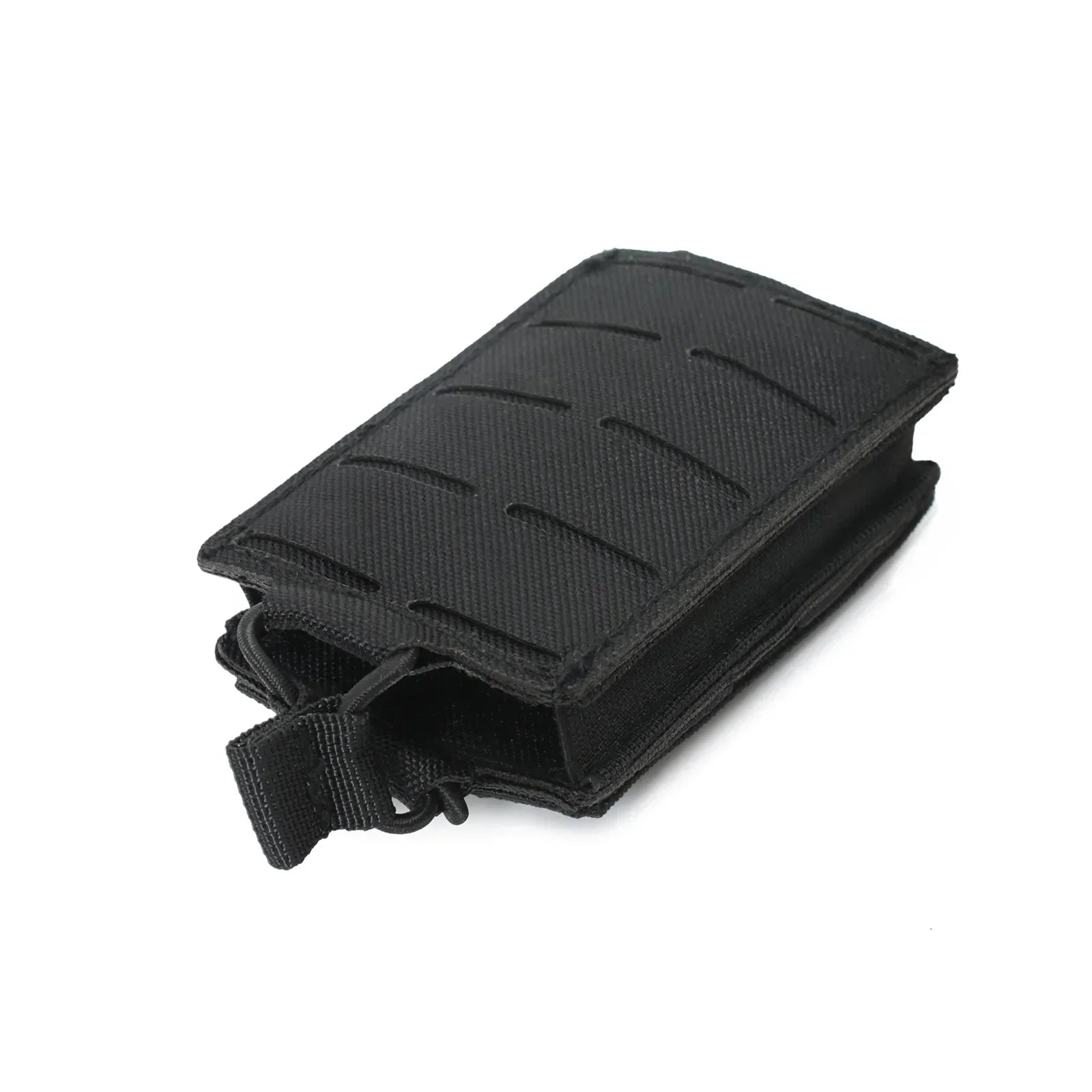 M4 M16 AR15 5.56mm magazine pouch, single magazine holster, MOLLE compatible, EDC waist pouch with laser-cut openings