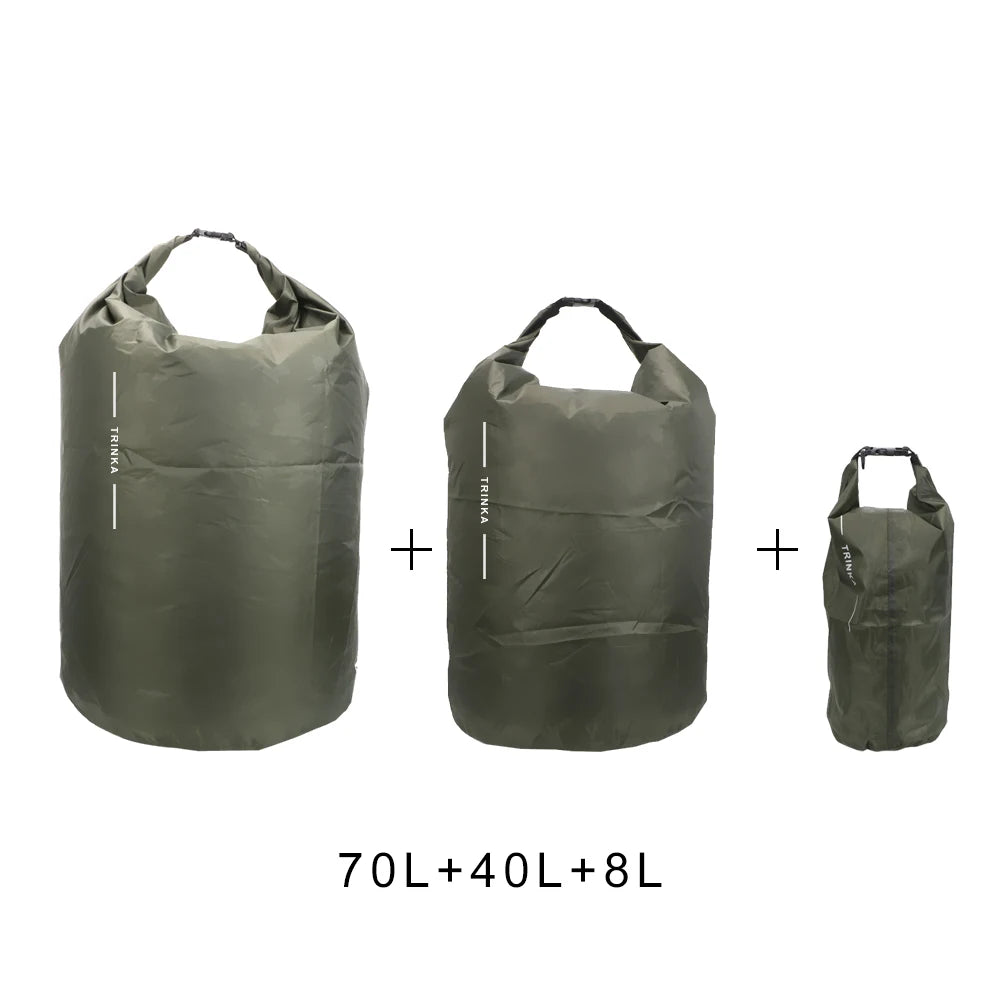 Saco impermeável 8L 40L 70L