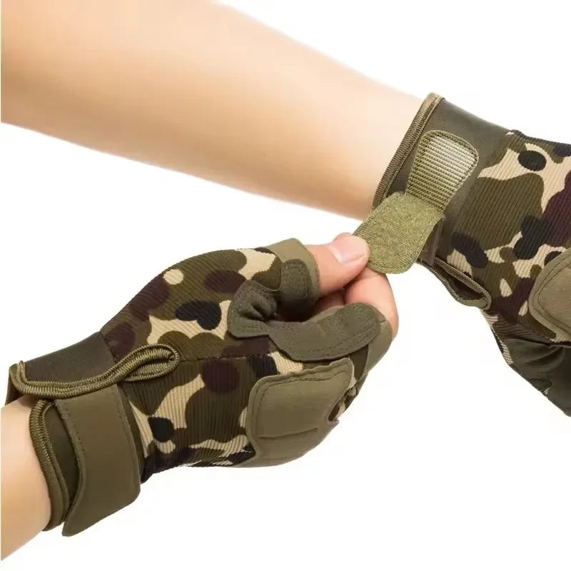 Tactical Gloves Half Finger for Men And Women Outdoor Mountaineering Cycling Wear-resistant Breathable Riding Gloves