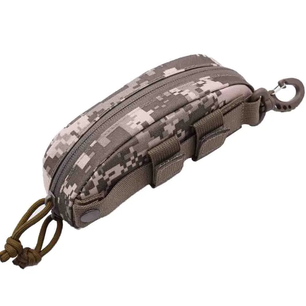 Tactical Molle Pouch Hard Case Fashion Glasses Pouch Outdoor Portable Eyewear Protector Shockproof Dustproof Glasses Case
