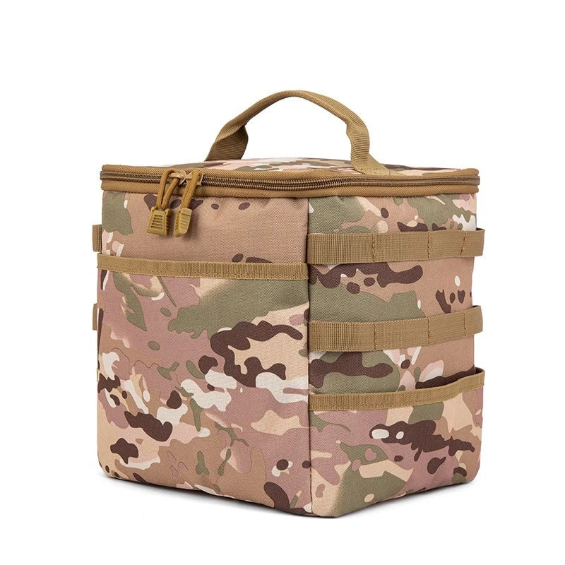 Outdoor Camping Storage Bag Large Capacity Ground Nail Tool Bag Gas Canister Picnic Cookware Utensils Kit Bag