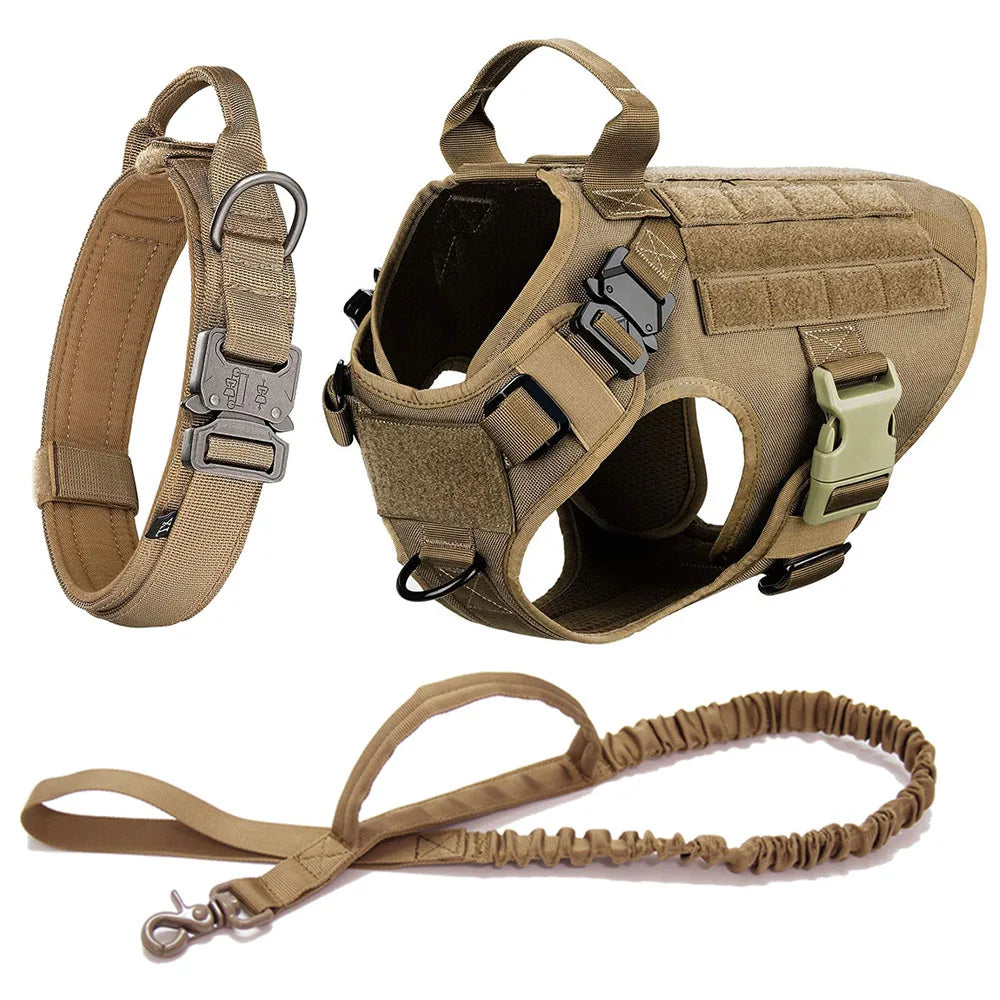 Coleira militar de peitoral para cão grande