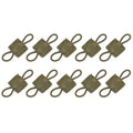 10pcs MOLLE Elastic Nylon Webbing Ribbon Buckle Outdoor Hiking Hunting Backpack Vest PTT Antenna Stick Pipe Binding Retainer