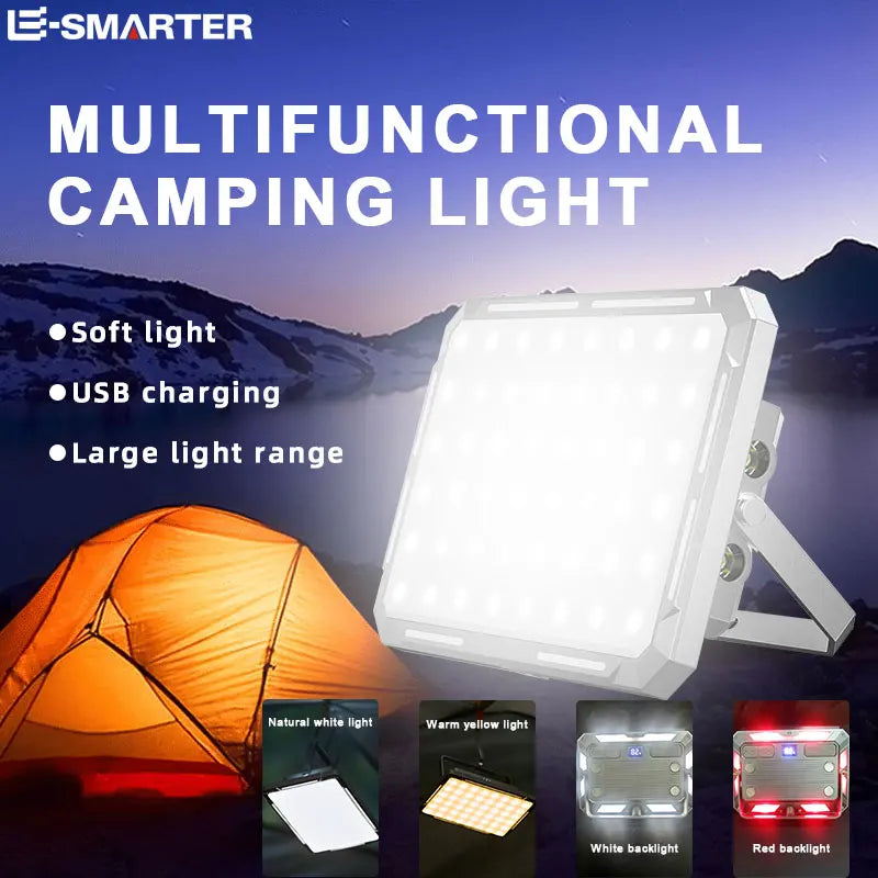 Refletor LED recarregável para barraca de camping