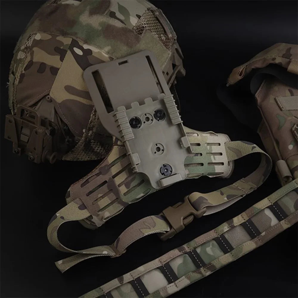 MOLLE Drop Leg Platform 3-Hole Side Kick ARC Lower Plate Accessories Universal Drop Leg Panel with Adjustable Thigh Straps