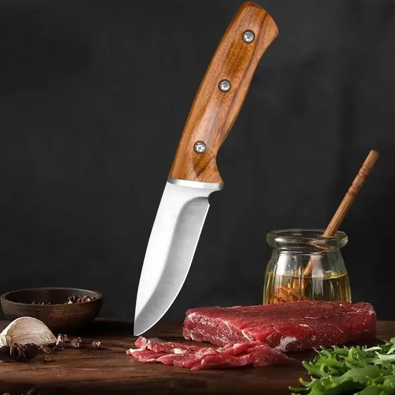 Handmade Forged Kitchen Knife Boning BUtcher Knife Stainless Steel Meat Cleaver Chef Knives for CookingTools Fruit Knife
