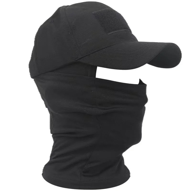 Camo Tactical Baseball Cap Outdoor Fishing Hiking Hunting Sports Caps Sunscreen Breathable Camouflage Balaclava Half Ski Mask