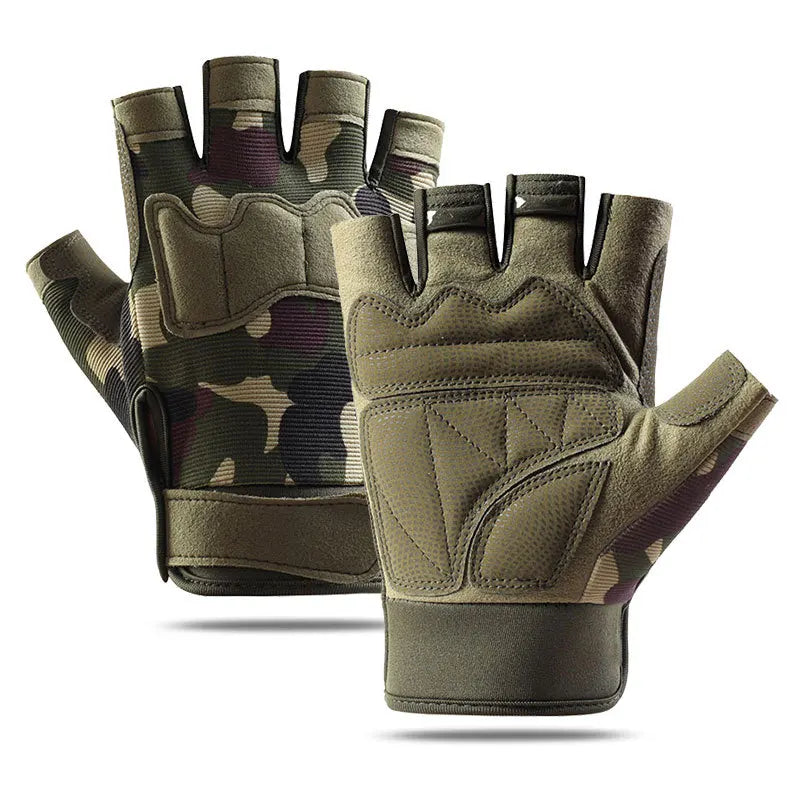 Tactical Gloves Half Finger for Men And Women Outdoor Mountaineering Cycling Wear-resistant Breathable Riding Gloves
