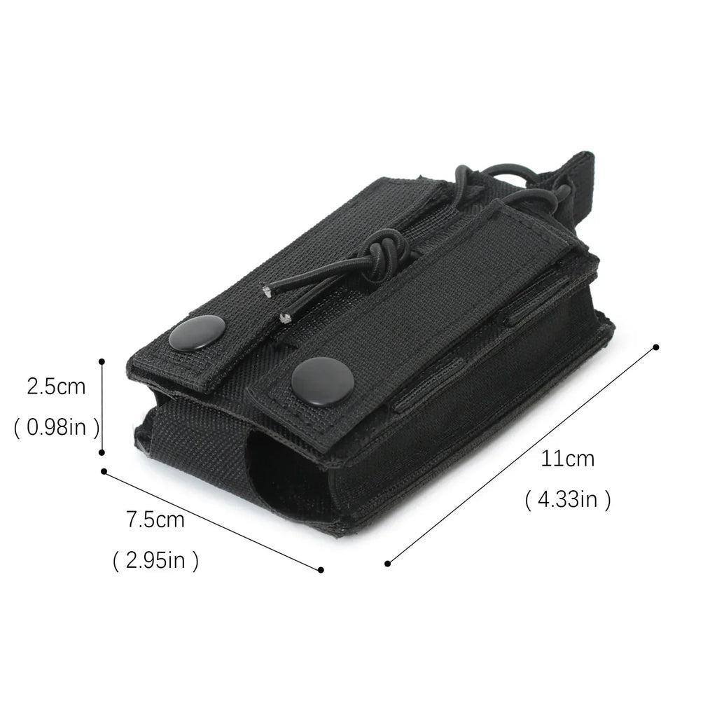 M4 M16 AR15 5.56mm magazine pouch, single magazine holster, MOLLE compatible, EDC waist pouch with laser-cut openings