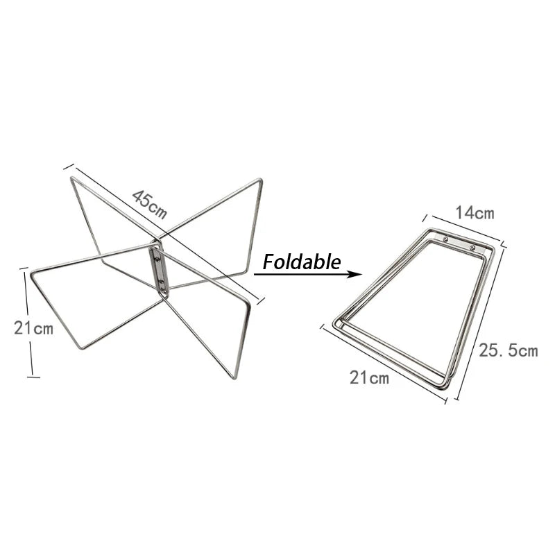 1/2Pcs Cooler Box Stand Ice Box Holder Outdoor Camping Box Storage Stand Plastic Folding Box Support Shelf Camping Supply