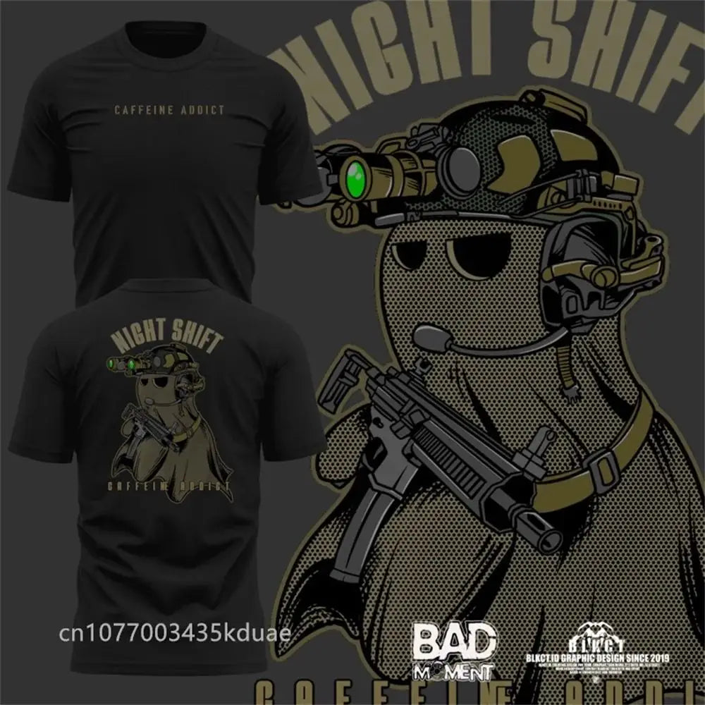 Men‘s T Shirt Outdoor Sports Tactical T-Shirt Men Breathable O-Neck Cotton Short Sleeve Tops Street Tee Clothing Casual Tees