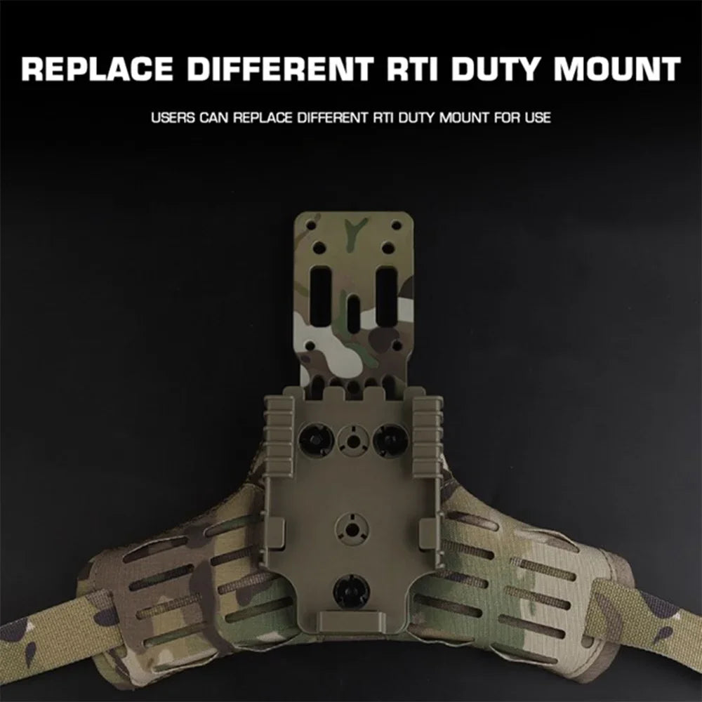 MOLLE Drop Leg Platform 3-Hole Side Kick ARC Lower Plate Accessories Universal Drop Leg Panel with Adjustable Thigh Straps