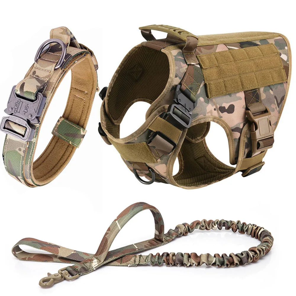 Coleira militar de peitoral para cão grande