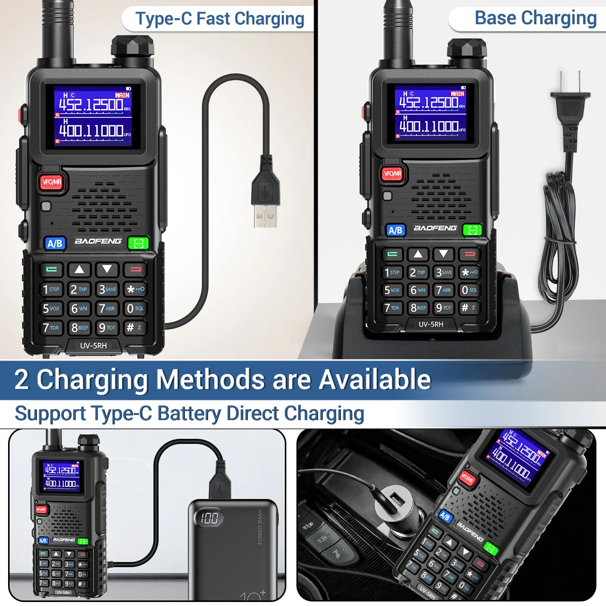 Baofeng UV 5RH 10W Air Band Walkie Talkie Long Range