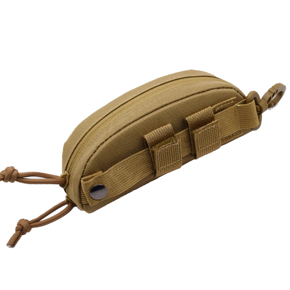 Tactical Molle Pouch Hard Case Fashion Glasses Pouch Outdoor Portable Eyewear Protector Shockproof Dustproof Glasses Case