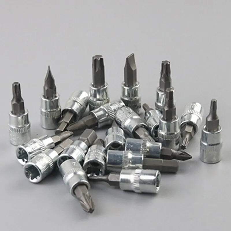 46pcs/53pcs Car Repair Tool Kit 1/4-Inch Socket Set Car Repair Tool Ratchet Torque Wrench Combo Auto Repairing Set Mechanic Tool