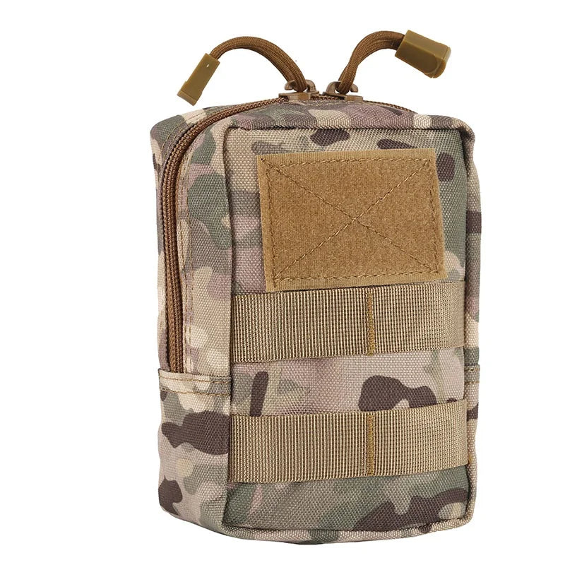 Tactical 600D Outdoor Waist Bag Molle Pouch Tool Zipper Waist Pack Hungitng Accessory Belt Pouch