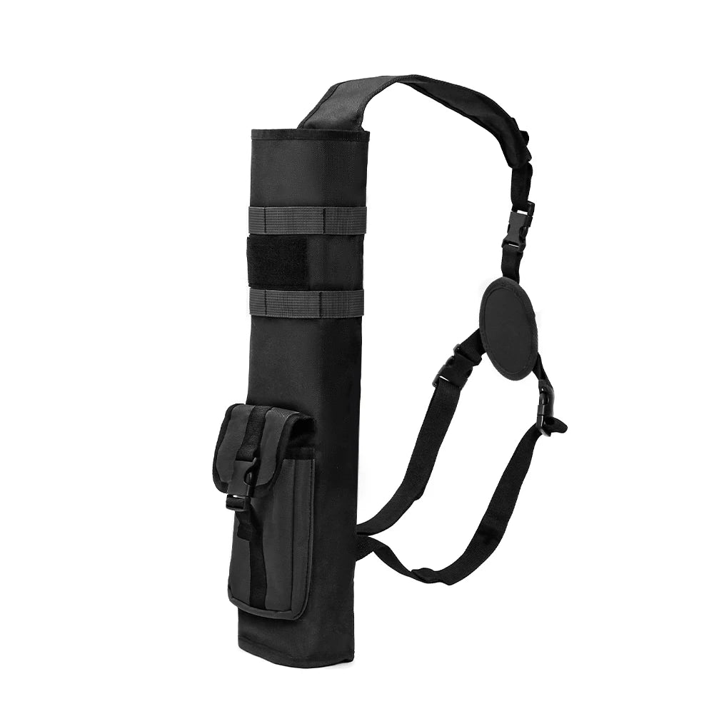 Aljava para arco e flecha para fórmula de três pontos, aljava multifuncional com alça ajustável e bolsos, porta-flechas tático