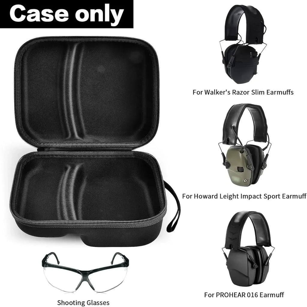 Storage Case Compatible with Walkers Razor Slim Howard Leight PROHEAR 016 Electronic Ear Protection Earmuffs
