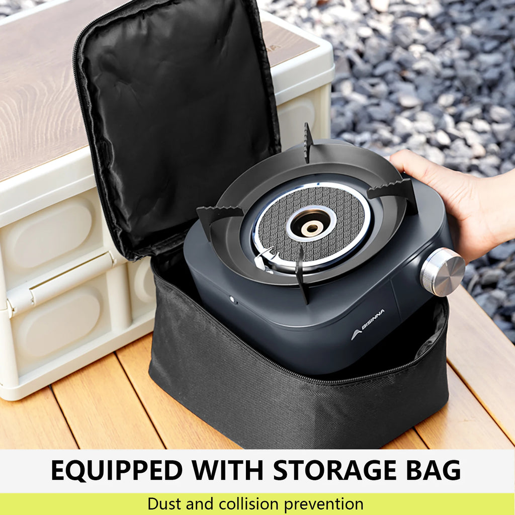 Fogão a Gás Outdoor BISINNA 4000W – Leve e Portátil