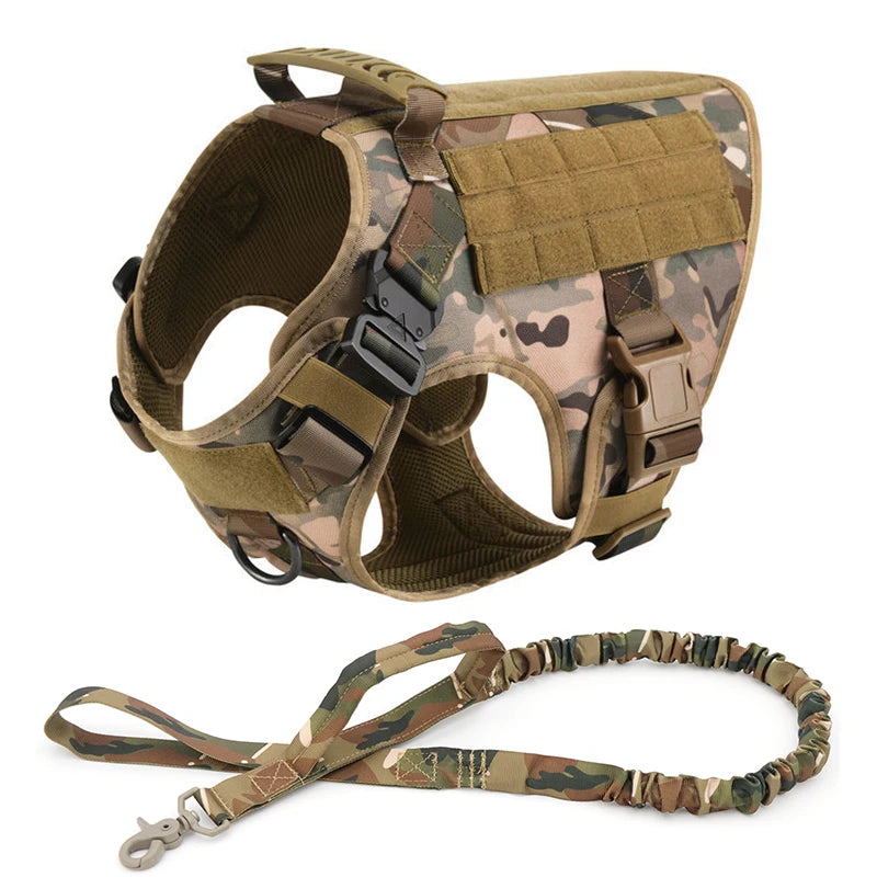 Coleira militar de peitoral para cão grande