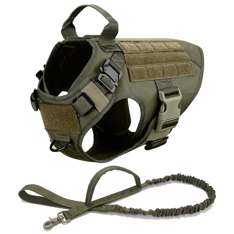 Coleira militar de peitoral para cão grande