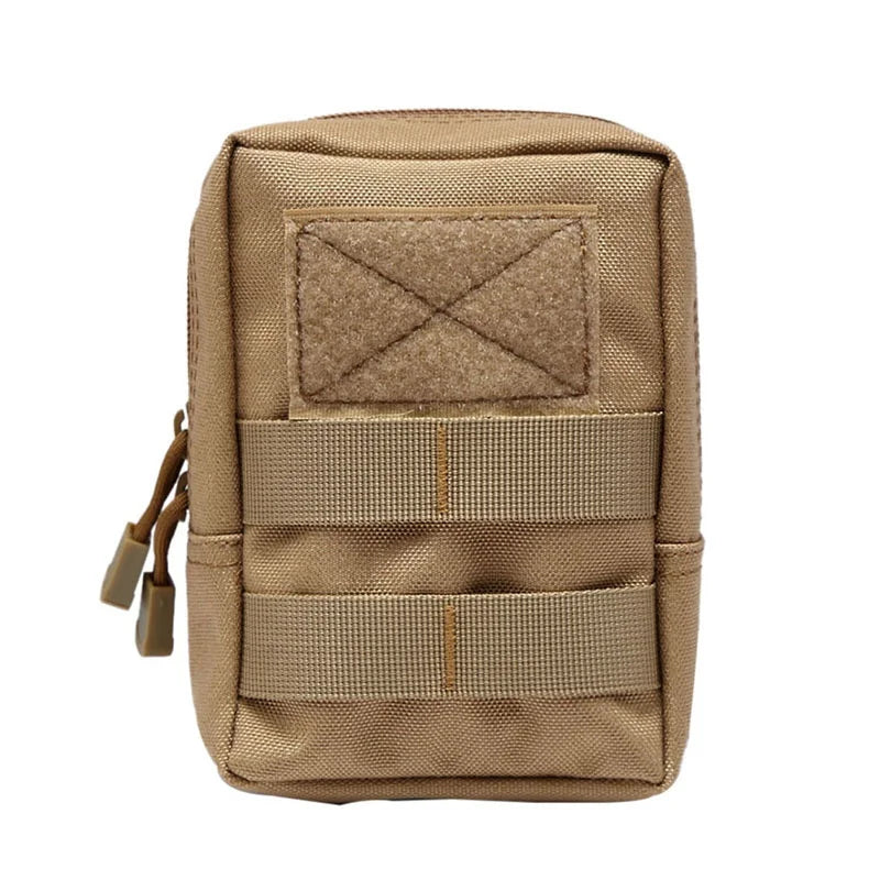 Tactical 600D Outdoor Waist Bag Molle Pouch Tool Zipper Waist Pack Hungitng Accessory Belt Pouch