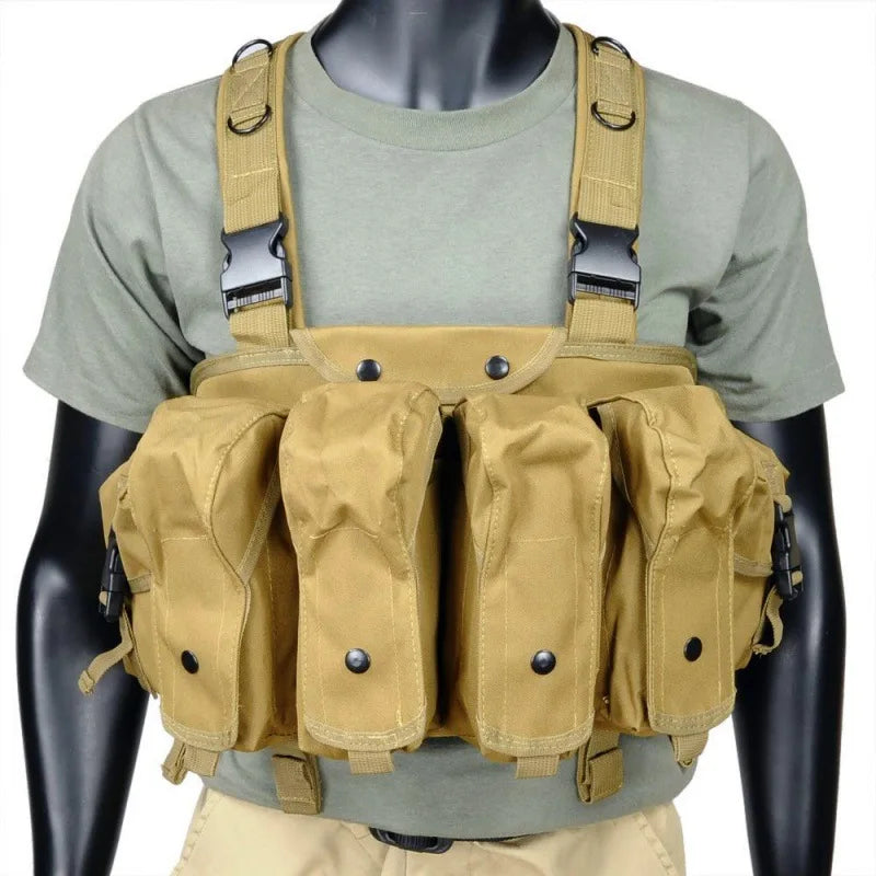 Hunting Multicam Tactical AK Vest Airsoft Ammo Chest Rig AR AK 47 Magazine Combat Outdoor CS Vest Molle Shooting Accessories