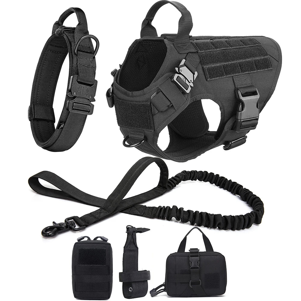 Coleira militar de peitoral para cão grande
