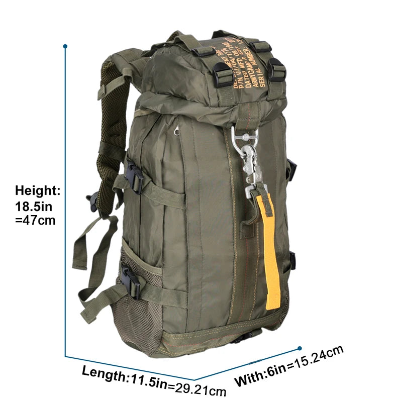 LQARMY 30L Travel Backpack Men Women Hiking Computer Laptop Backpacks School Sport Bag Nylon Outdoor Climbing Bags